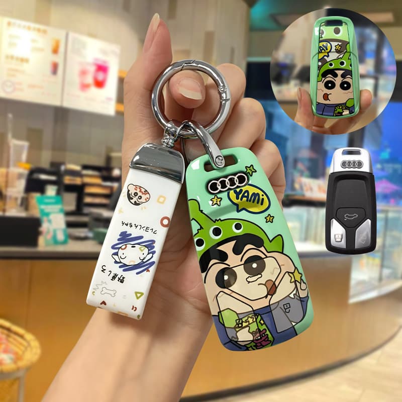 Key Case for Audi A4L Q5L A5 A6L Q2L Q3 A7 A8 New 22 Q7 Men Women Keychain Cover