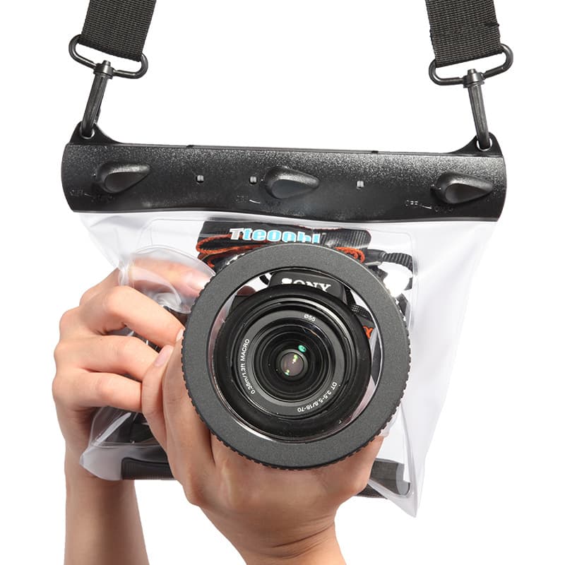 DSLR camera waterproof bag, diving cover, shoulder bag for digital cameras, underwater photography bag, adjustable focus and shutter speed, outdoor.