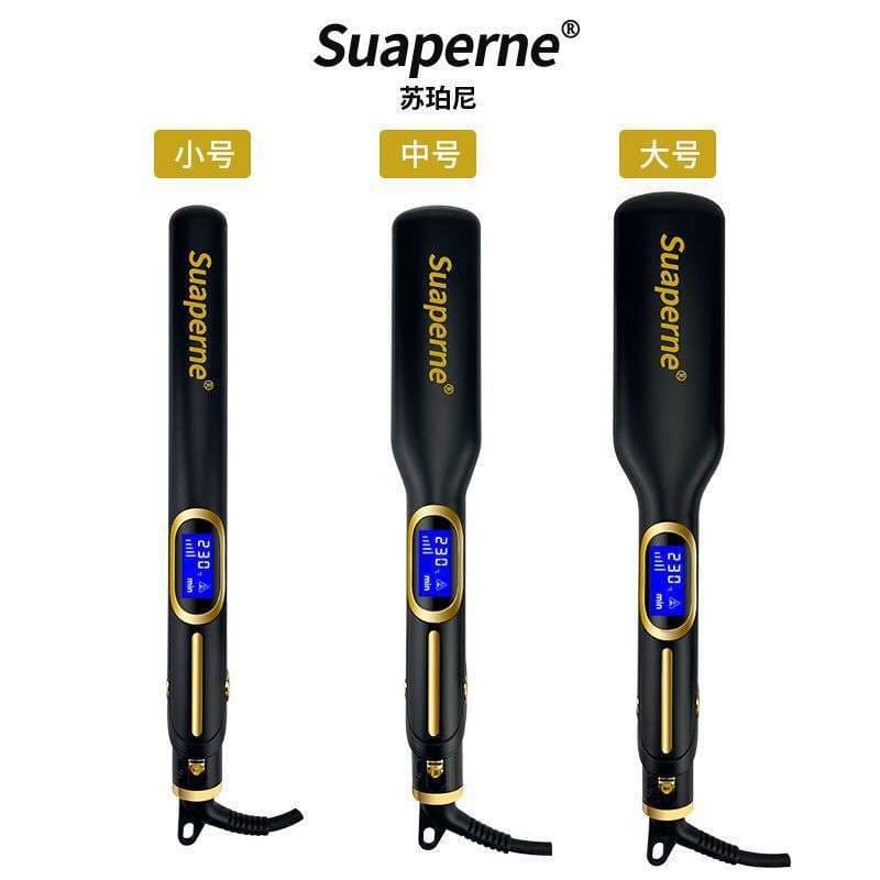 Home Use Hair Curler Straightener Combo Multi-functional Styling Tool Adjustable Temperature Auto Shut-off