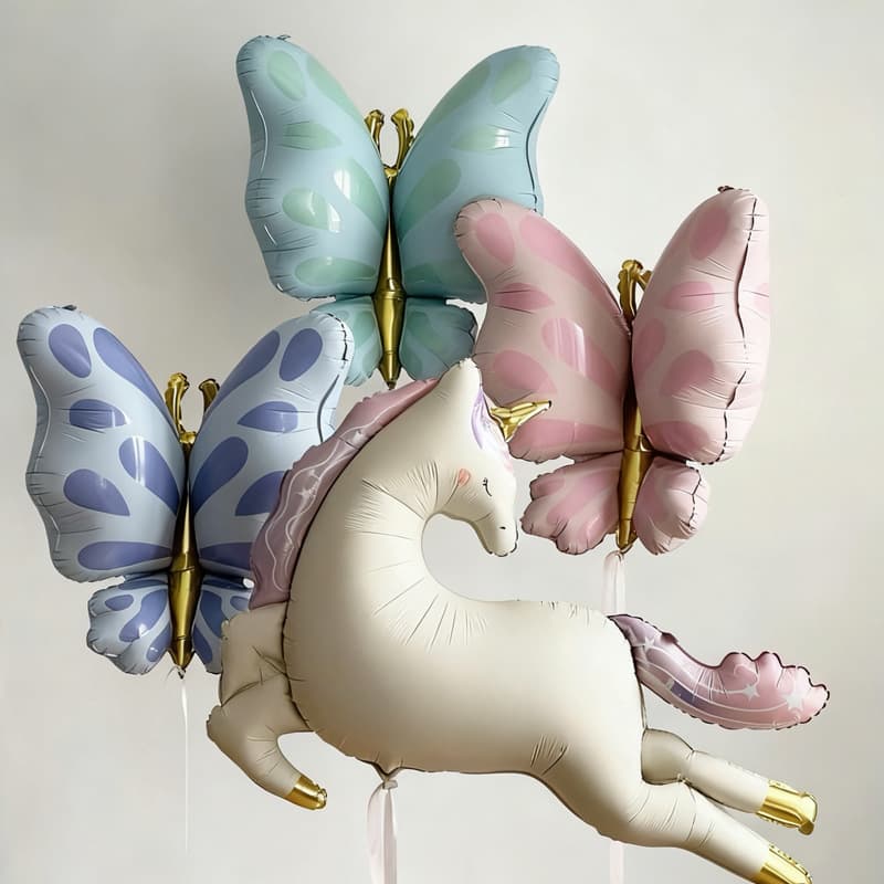 3D Butterfly Balloons for Princess Birthday Party Celebration Decoration Photo Props