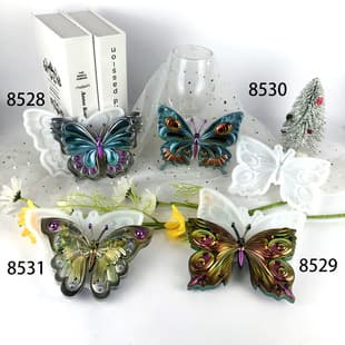 Butterfly Wall Hanging Resin Mold DIY Wall Decoration Hanging Desktop Ornament Semi-3D Colorful Butterfly Silicone Mold