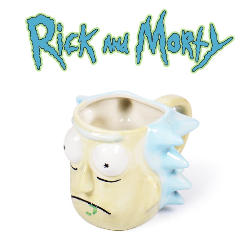 Rick Old Man Character Mug Creative Morty Ceramic Gift Cup Cartoon 3D Character Cup Coffee Mug