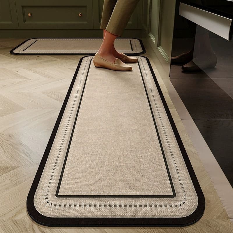 Simple diatom mud floor mats for home kitchens, stain-resistant and easy-care carpets, bathroom water-absorbent, quick-drying anti-slip floor mats