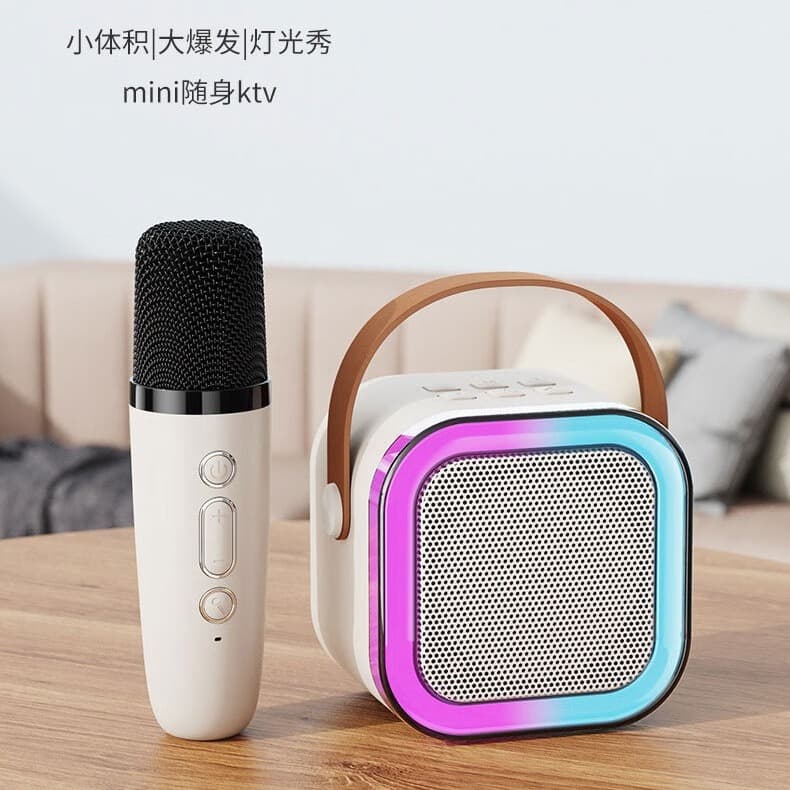 Live K12 Bluetooth Speaker Microphone All-in-One Outdoor Karaoke Bluetooth Speaker Portable Bluetooth Speaker Cross-Border