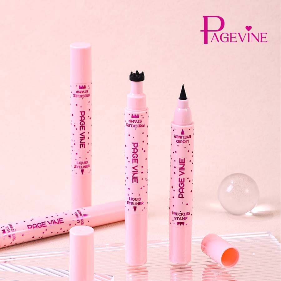 Cross-border Hit Cosmetics Natural Freckle Pen, Amazon bestseller double-ended eyeliner, long-lasting easy-to-apply freckle eyeliner pen.