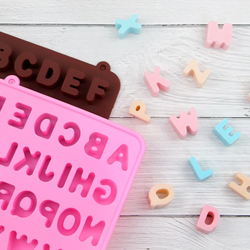 Dobi Creative Alphabet Food-Grade Silicone Chocolate Mold Silicone Cake Mold Handmade Soap Mold