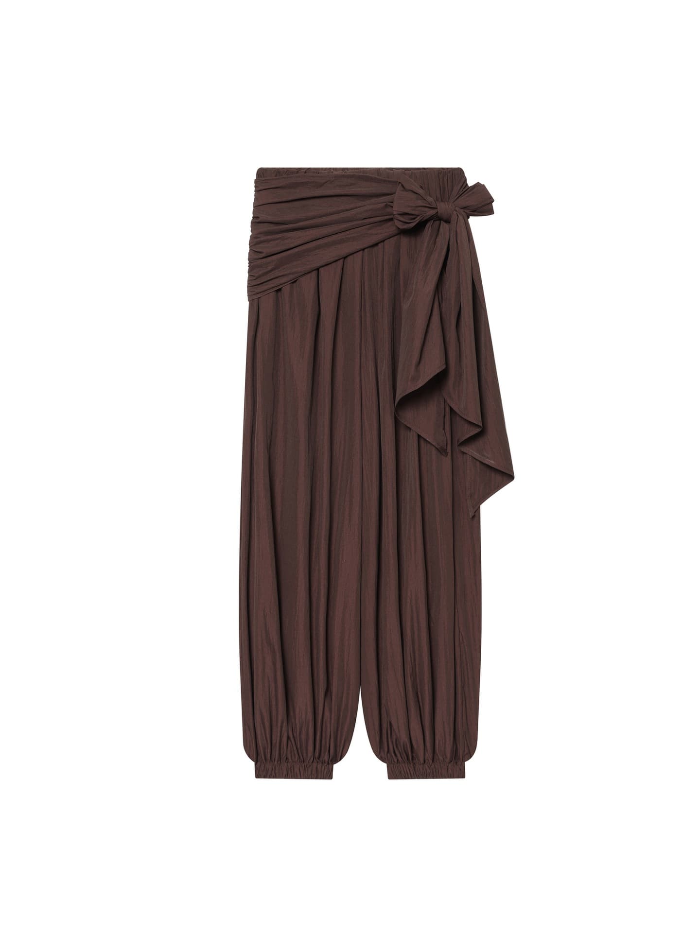 Cross-border Women's Clothing Wholesale European and American Style Summer New Solid Color Patchwork Design High-Waist Wide-Leg Cuffed Casual Pants