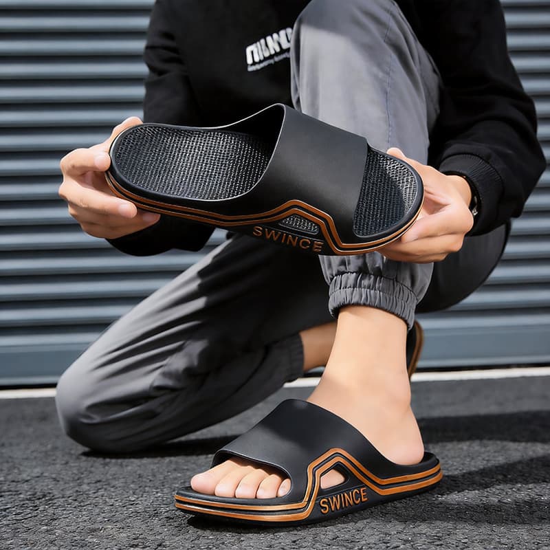 Export Order Spring New Sports Men's Slippers, Supermarket Hotel Men's Shoes Outdoor Anti-Slip Men's Cool Slippers Factory Wholesale