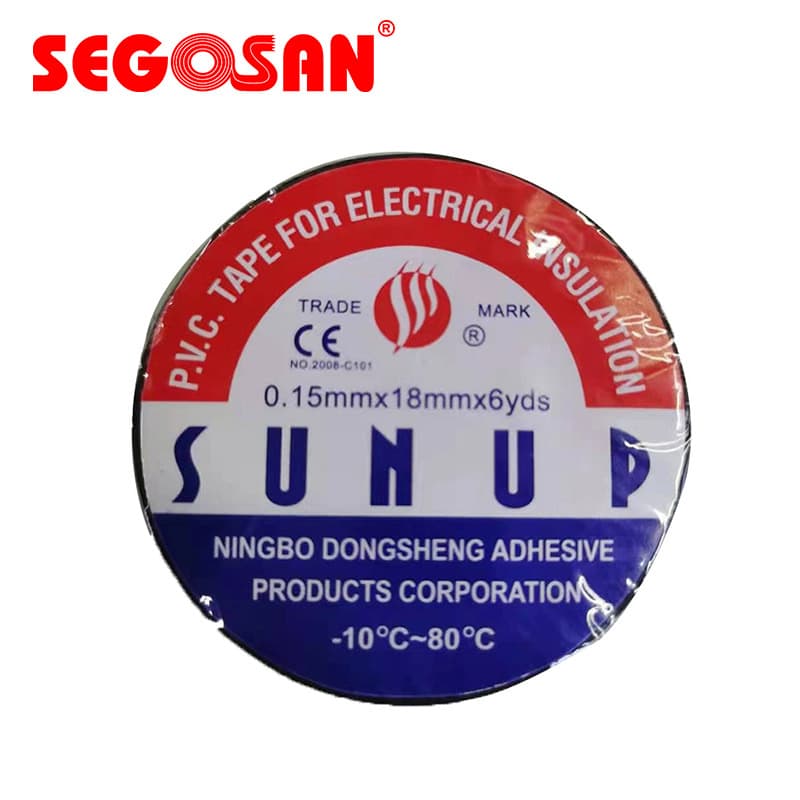 PVC Electrical Insulation Tape Black Thickened Electrical Tape for Automotive Wiring, Electrical Product Wholesale SUNUP
