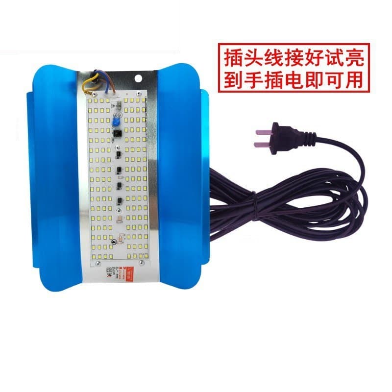 50W Construction Strong Light Solar Outdoor Waterproof Lighting Lamp with Plug, LED Halogen Tungsten Work Light, Ultra Bright