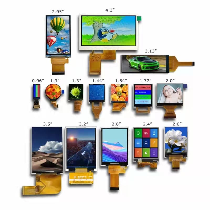 LCD Screen 0.96 inch 2.4 inch 2.8 inch 3.2 inch 4.3 inch 5 inch 7 inch Touch Screen TFT Display