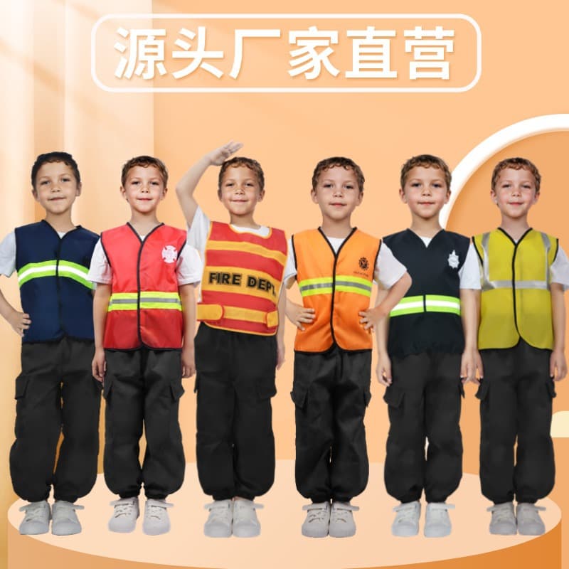 Cross-border Sourcing Role-Playing Costume Cosplay Professional Performance Clothing Fire Police Engineering Vest