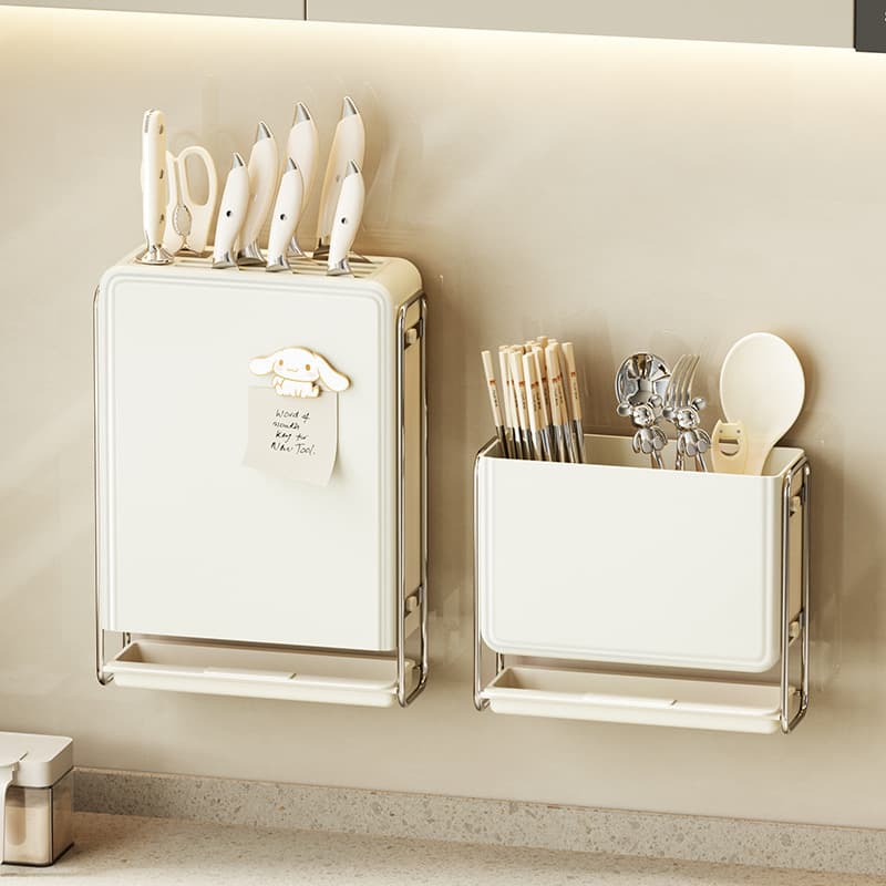 [Liangshe Original] Kitchen Storage Multifunctional Knife Holder Wall-Mounted Chopstick Container Household