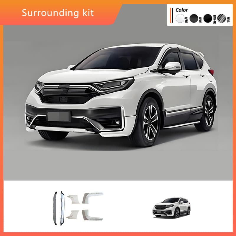 Suitable for 2021 New CRV Modified Small Surround Deflector Wrap Angle Rear Lip CR-V Modified Air Force Kit