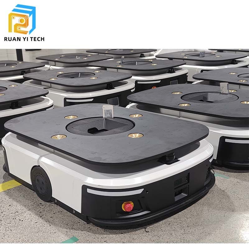 AGV intelligent material handling robot, multi-vehicle linkage, automatic charging, pallet jack, unmanned automated transport forklift