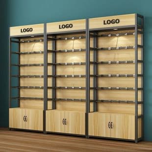 Phone Accessory Display Rack, Supermarket Shelf with Hooks, Multi-layer Jewelry Rack, Convenience Store Product Display Cabinet