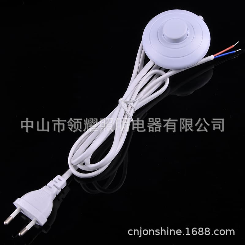 Supply European standard 317 foot switch cable plug cable floor lamp cable switch cable midway switch power cable