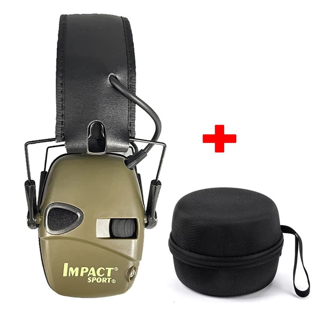 Tactical Headset Over-Ear Hearing Protection Ear Cup Storage Box with Sound Pickup and Noise Reduction for Shooting, Amazon Hot Sale