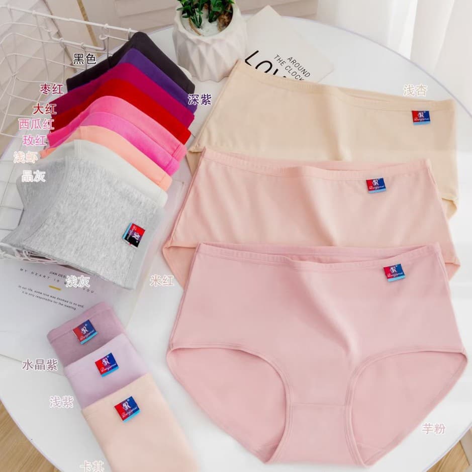 Renjia Mei 8886 Extra Large and Plus Size Graded Pure Cotton Underwear for Women, Cross-border Factory Direct Supply