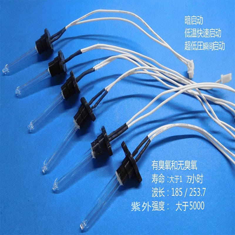 UVC lamp used in face steamer, toothbrush box, mobile phone case, cold cathode ultraviolet germicidal lamp, samples welcome