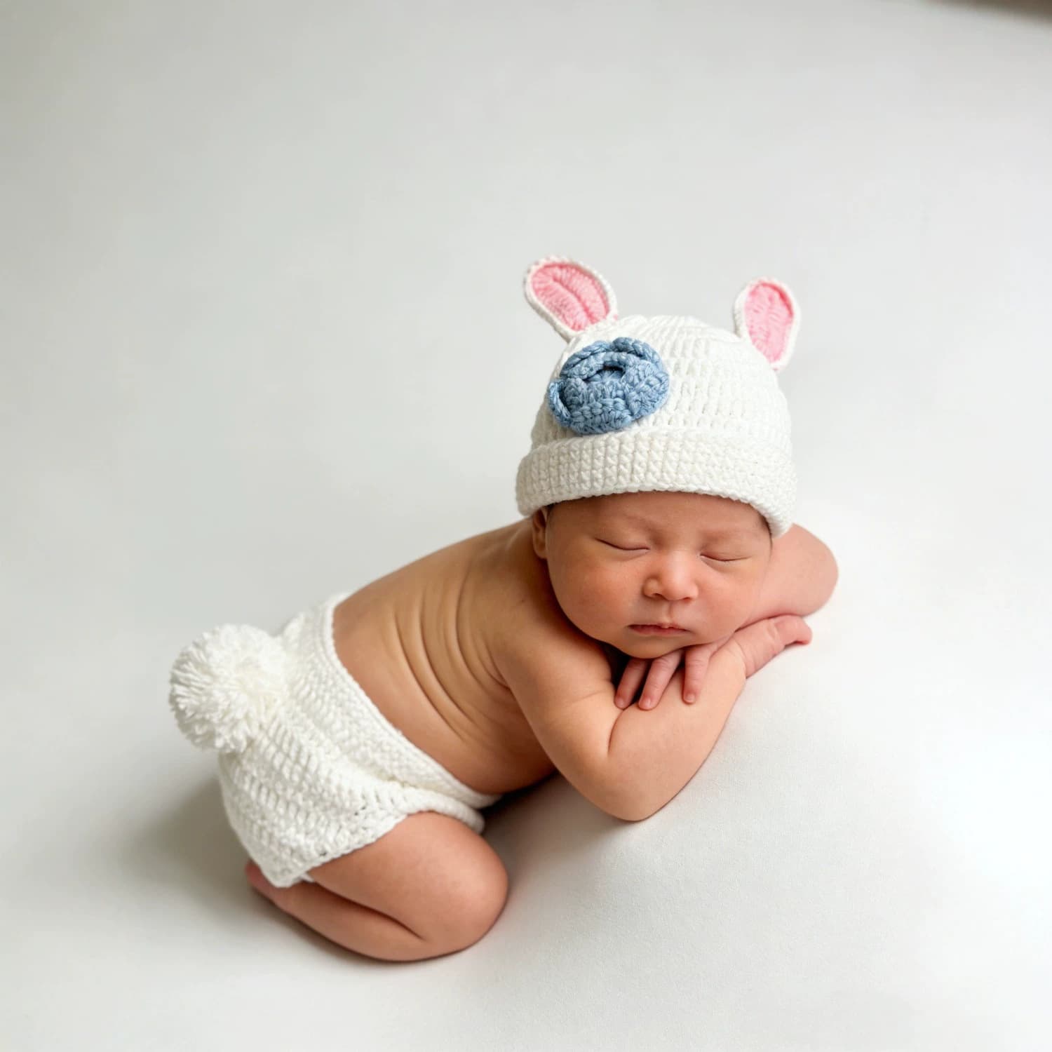 Cross-border supply of newborn photography clothing, baby photography, bunny-shaped clothing, baby full-month photography clothing and props