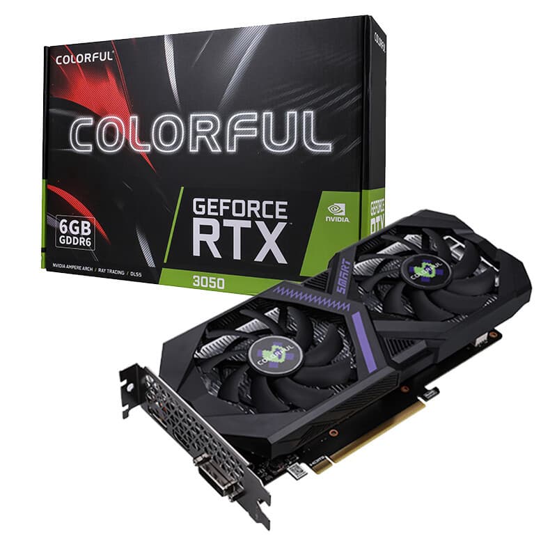 Colorful GeForce RTX 3050 Dynamic 6GB Dual-Fan Gaming Graphics Card - No Supply Required