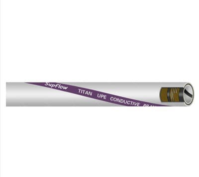 Supflow TITAN UPE chemical suction and discharge hose, suitable for conveying highly corrosive chemicals