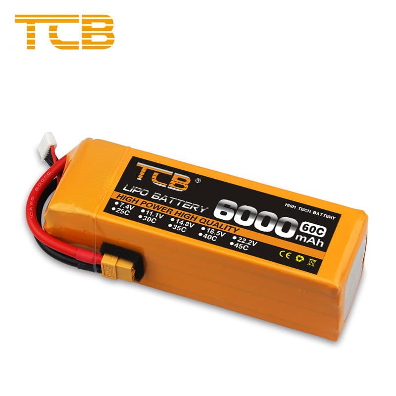 TCB RC LiPo Battery FPV Drone 8000/6500/6000mAh 22.2V 6S 60C UAV Accessories