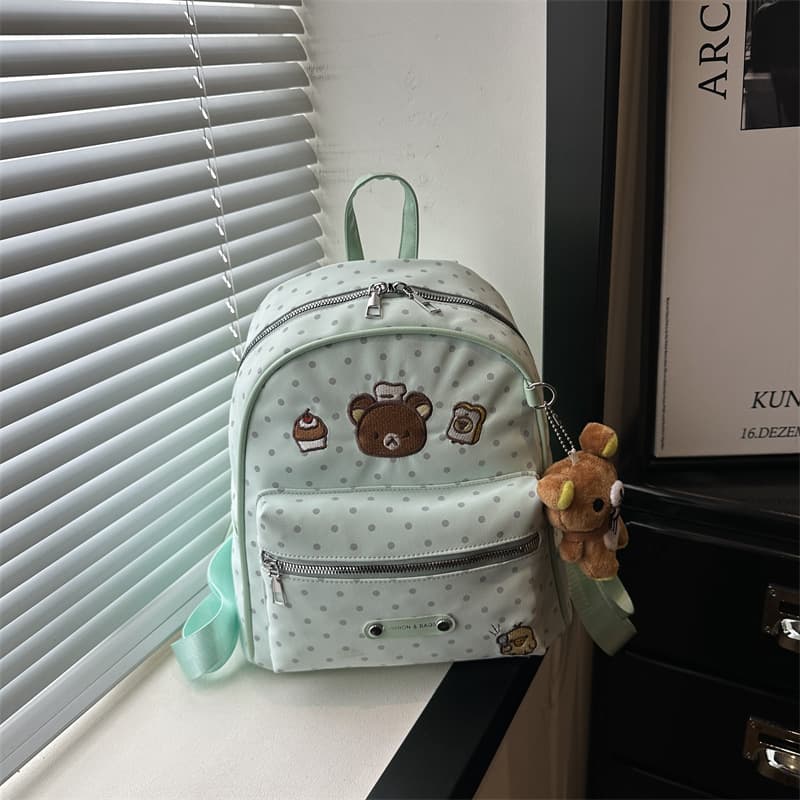 2026 Korean polka dot ins cute new commuter fresh niche design cartoon school bag large capacity backpack