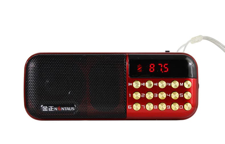 JinZheng B853 Card Radio Portable FM Card U Disk Morning Exercise External Speaker Mini Audio MP3 Player