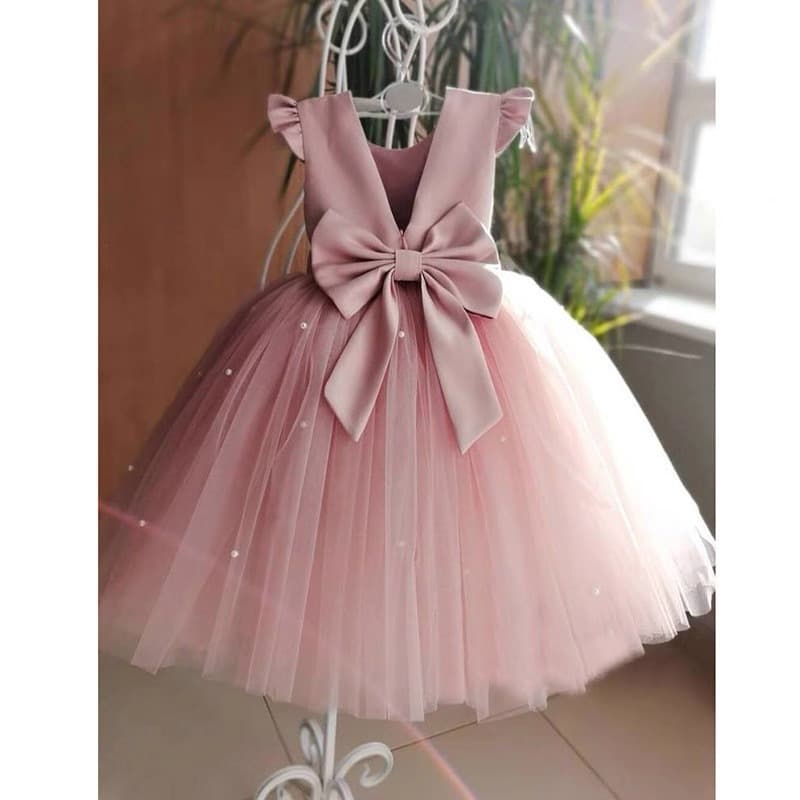 Premium Children's Formal Dress for Girls Host Piano Performance Outfit Birthday Princess Tutu Tulle Skirt