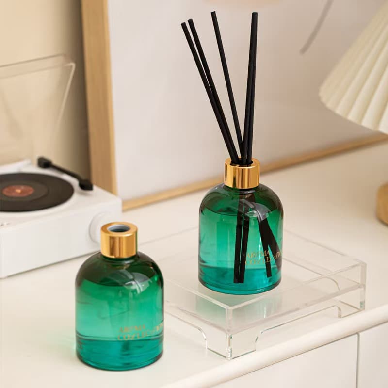 200ml screw-top cylindrical aromatherapy bottle empty bottle fire-free rattan volatile bottle essential oil diffuser bottle aromatherapy bottle naked bottle