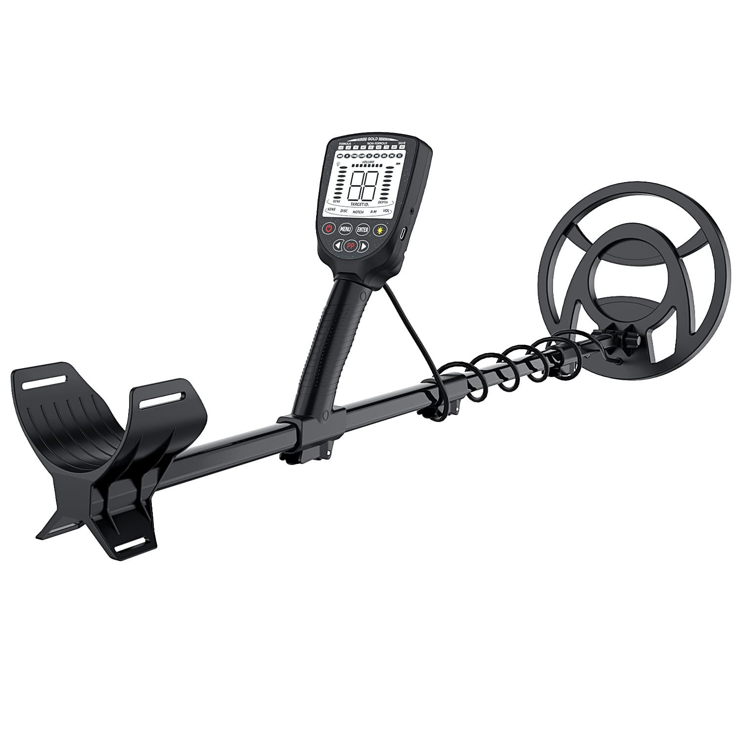 GT964 Cross-border New LCD Display Underground Metal Detector Archaeological Treasure Hunting One-Key Iron Rejection PP Function