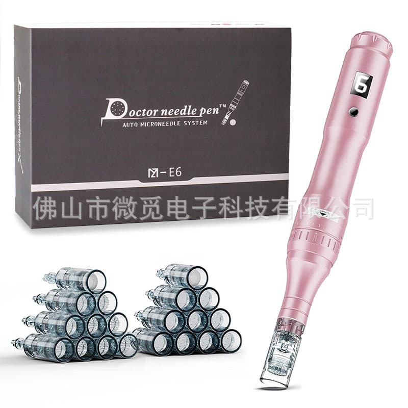 Dermapen Amazon Cross-border Export E6 Electric Microneedle Nano Microneedle Mesotherapy Pen Manufacturer