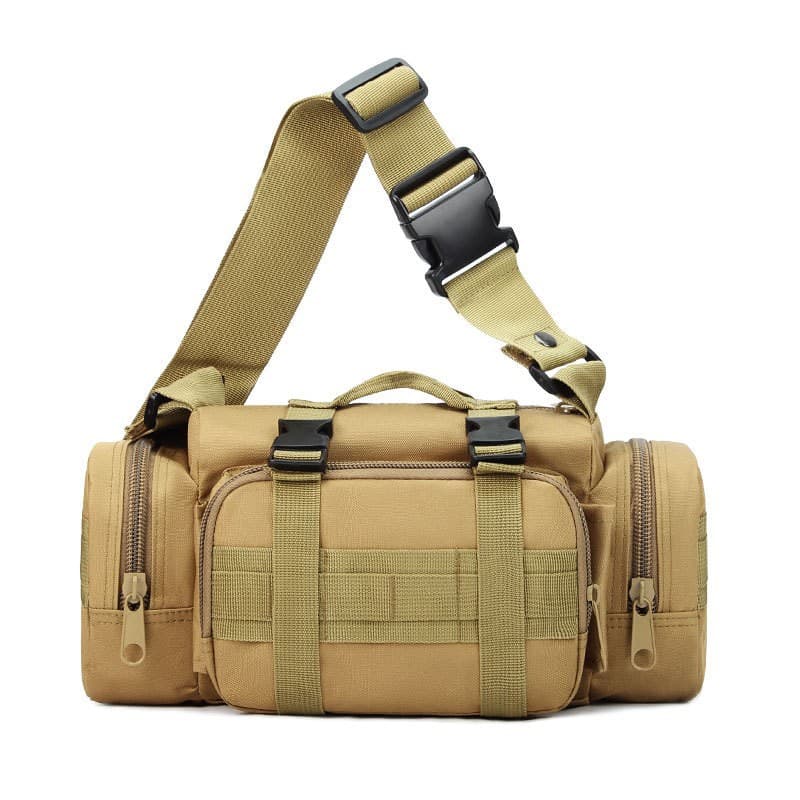 Outdoor Unisex Casual Sports Tactical Waist Bag Handbag Single Shoulder Bag Wear Resistant Load Reduction Storage Oxford Cloth