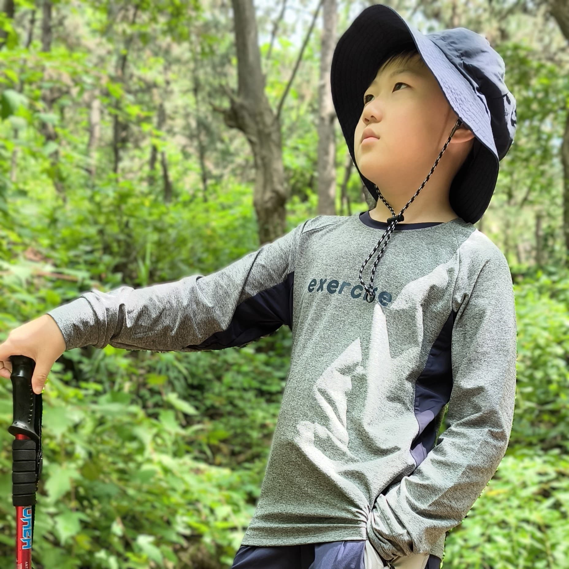 Children's Hiking Quick-Dry Top, Spring/Autumn Outdoor Ball Games Training Hiking Camping Unisex Kids' Long-Sleeve T-Shirt, Quick-Dry Breathable