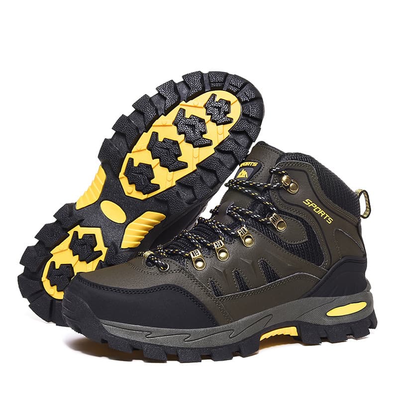 2025 Cross-Border Export Amazon Independent Station Outdoor Sports Autumn and Winter High-Top Outdoor Hiking Shoes Plus Size Couple Models