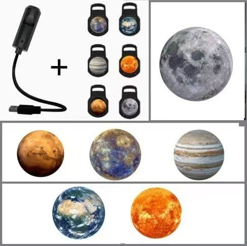Cross-border Hot Selling Starry Sky Moon Lamp Bedroom Creative LED Night Light LOGO Projection Lamp Internet Celebrity Background Light