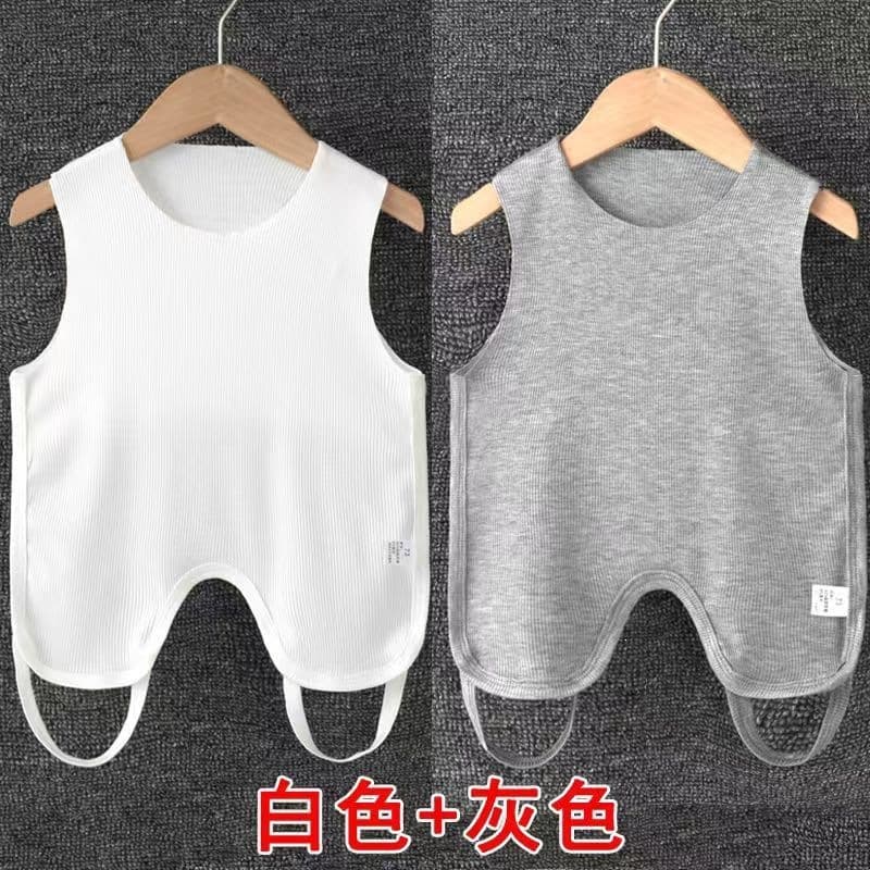 Modal Baby Half-Back Belly Wrap Summer Thin Newborn Protective Belly Vest with Legs for Baby Boys and Girls