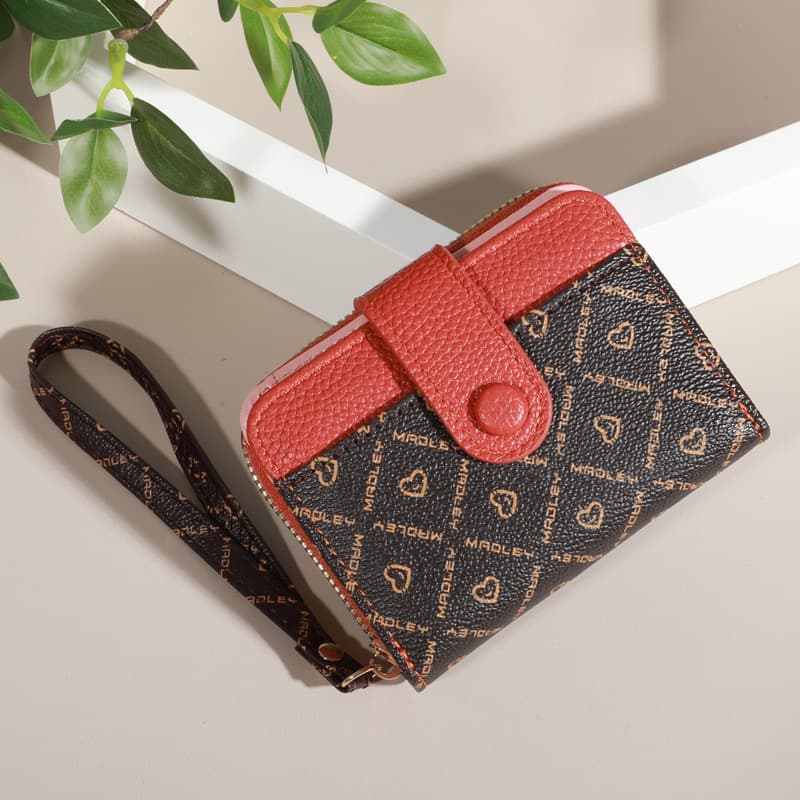 New Women's Wallet Short Wallet Cross-border Hot Print Clutch Wallet Card Holder