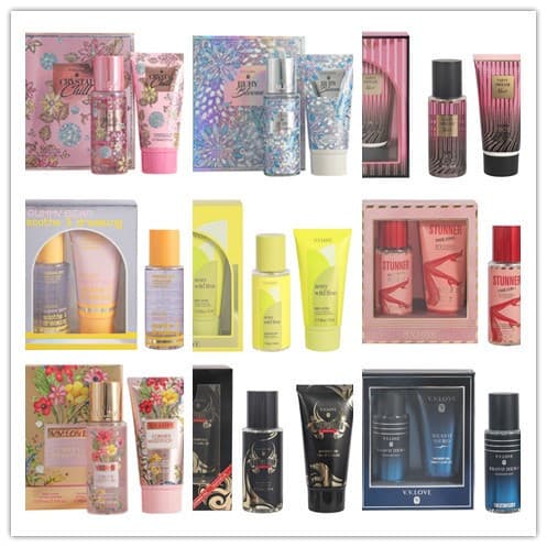 Southeast Asia Central Asia Export Fruity Fragrance Body Spray Women's Perfume Body Lotion Set Wholesale Perfume