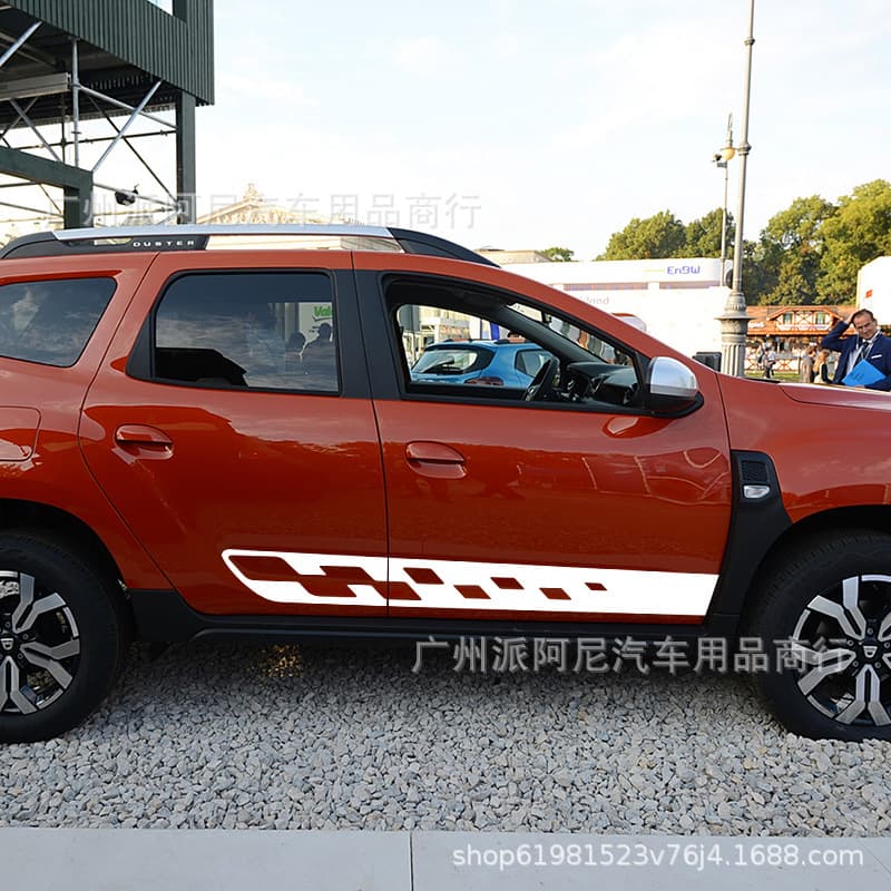Car Door Side Vinyl Film Sport Graphic Styling Decal for Renault Dacia Duster