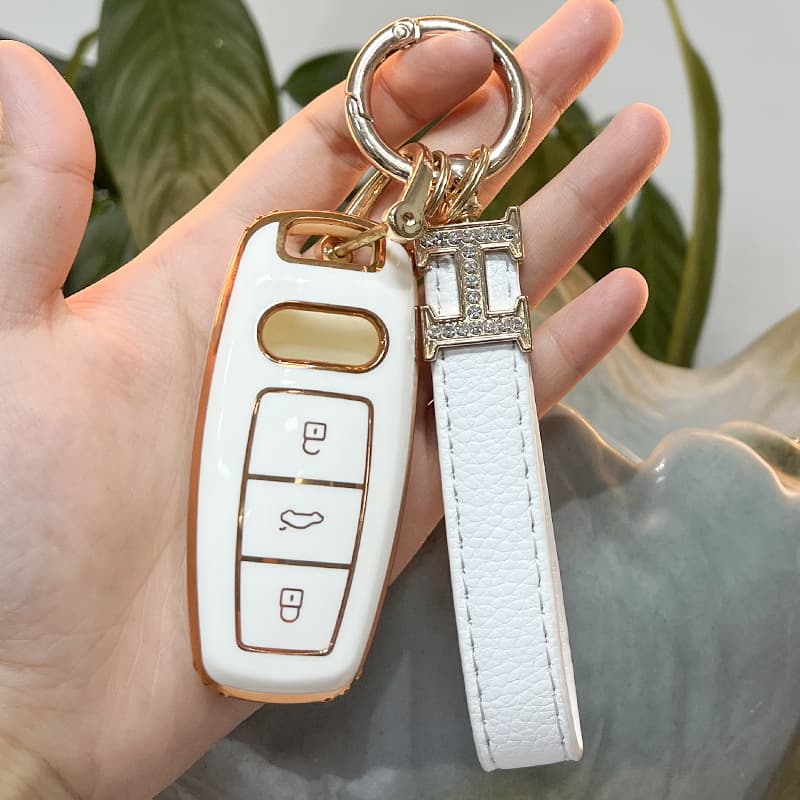 2022 Audi A6L Key Cover Men's High-End New Car Accessories Specialized Decoration Shell for Men Premium TPU Material