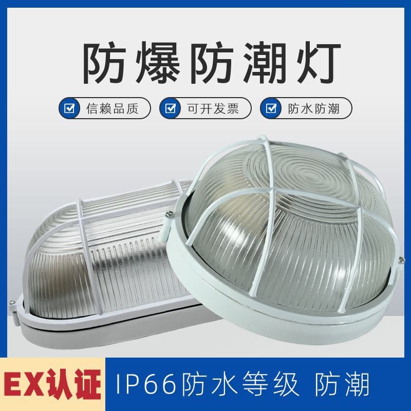 led explosion-proof lamp moisture-proof cold storage outdoor three-proof lamp waterproof warehouse factory bathroom basement ceiling lamp
