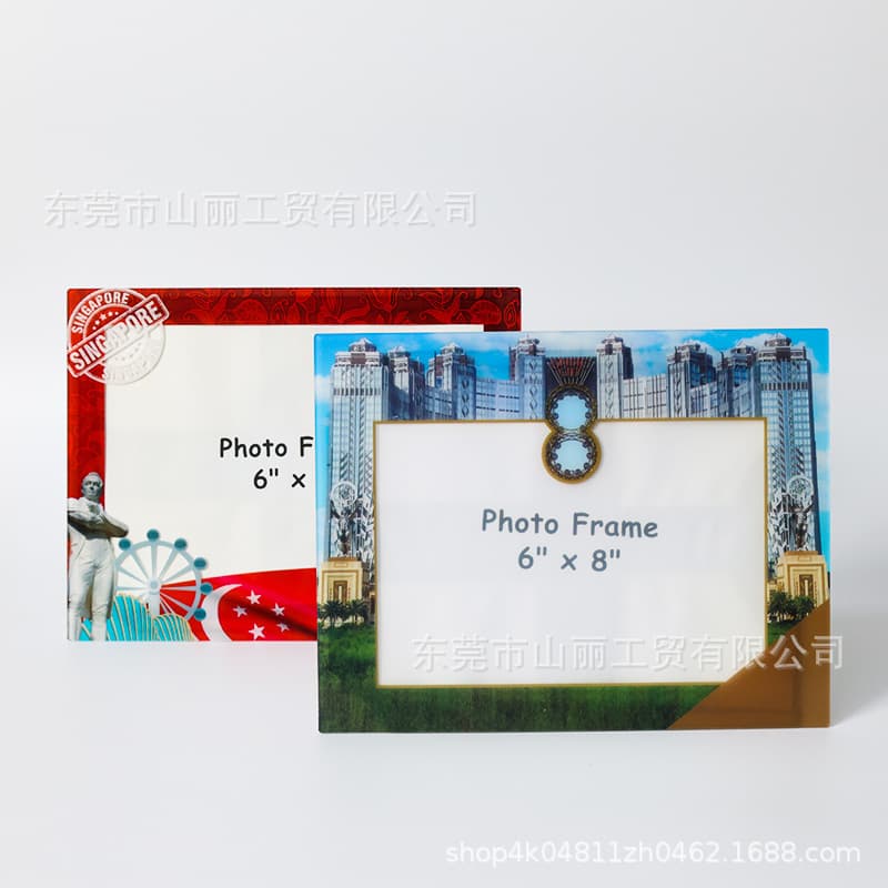 Custom Acrylic 6x8 Inch Plastic Photo Frame UV Printing Aquarium Tourist Attraction Home Decor