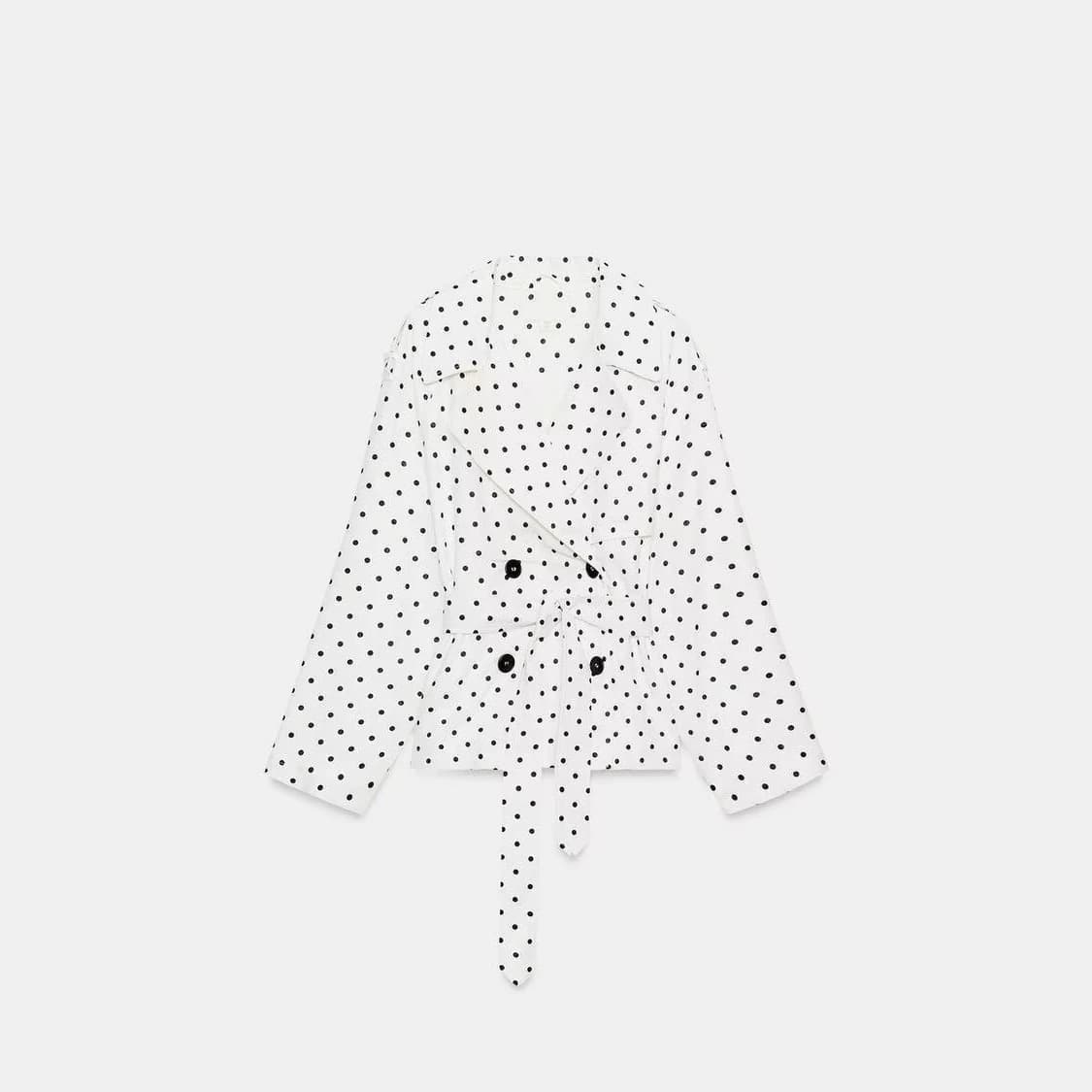 ZA Cross-border Women's Clothing Wholesale 2026 Autumn New Bow Tie Elegant Versatile Polka Dot Blazer