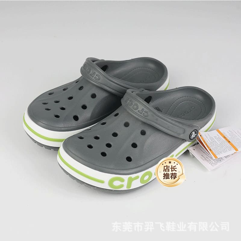 Cross New Big Bay Crocs Unisex Slippers Anti-Slip Breathable Outdoor Beach Sandals Home Slippers