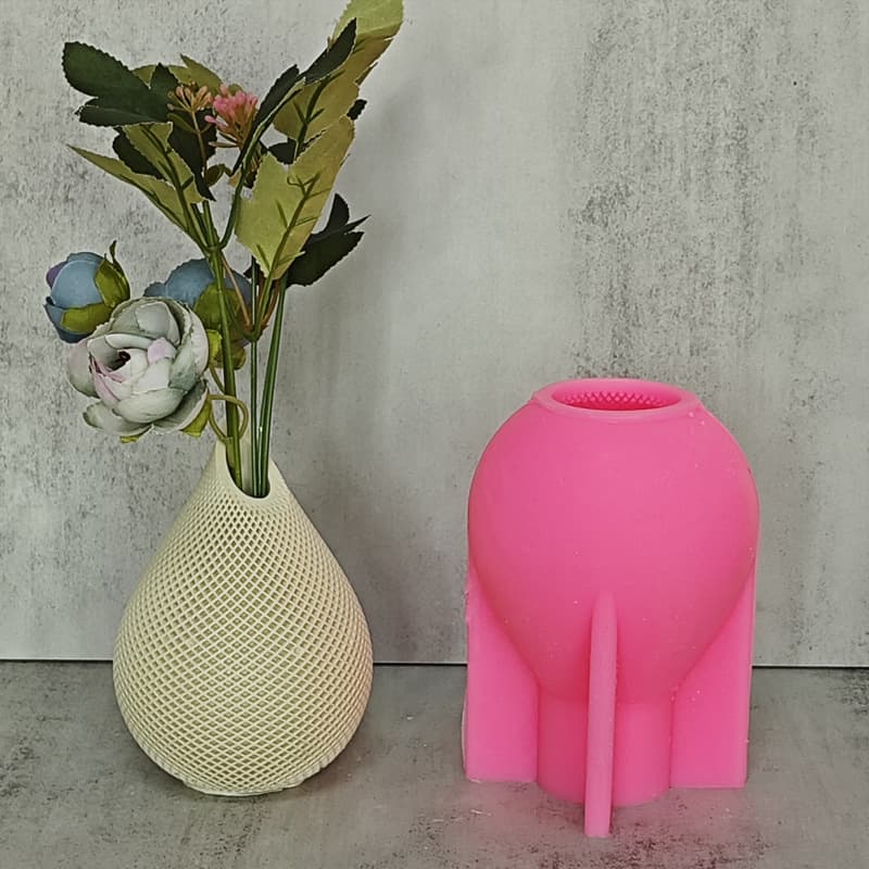 Water drop vase silicone mold DIY cement gypsum resin flower arrangement art ornament decoration mold new style