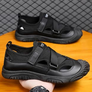 Sandals Men's Summer Outdoor Wear Men's Casual Leisure Men's Outdoor Driving Soft Sole Sports Wear-Resistant Beach Slippers