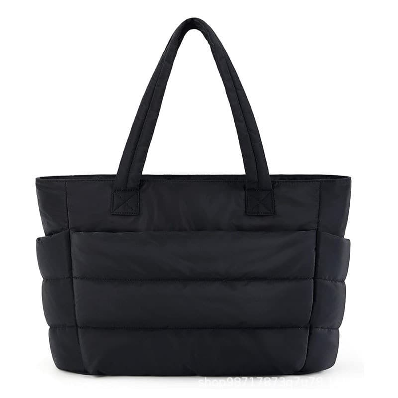 Popular Women's Cotton Handbag Lightweight Puffy Gym Beach Travel Work Bag Full Landscape Car Storage Accessories Motorcycle Equ
